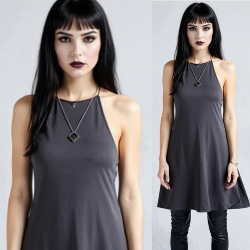 URBAN OUTFITTERS Silence + Noise Strappy Cami Top Dress Whimsigoth Black Size XS